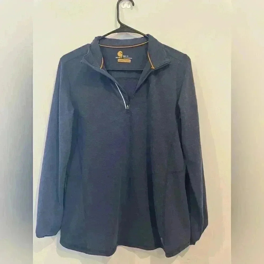 Carhartt Slightly Fitted Long Sleeve 1/4 Zip Pullover Shirt Women’s M 8/10